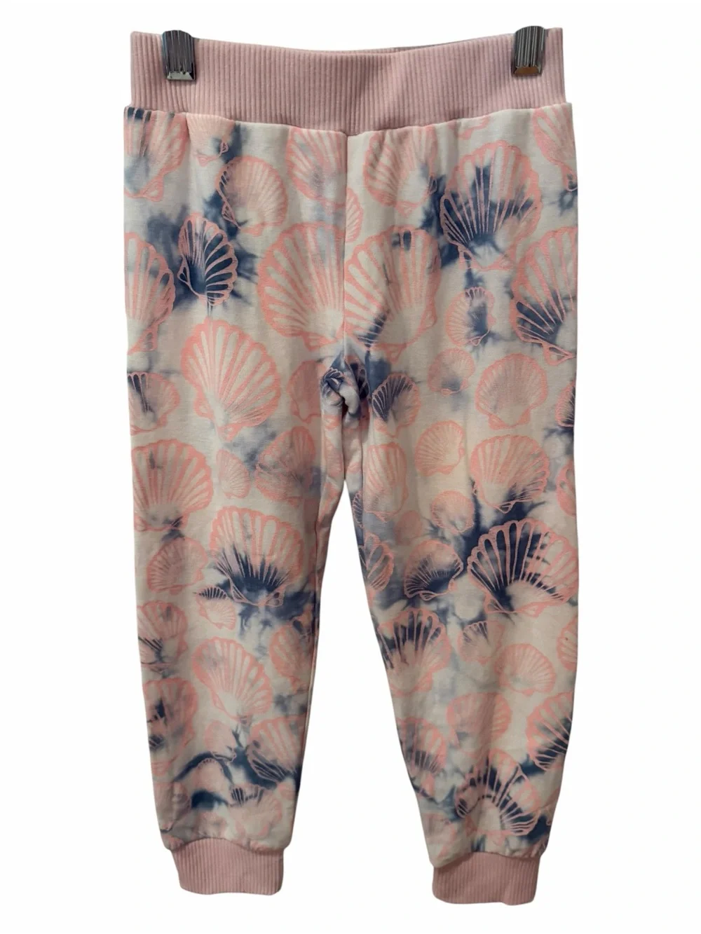 Chaser Girls Seashell Print Jogger Pants Pink Blue Size 6